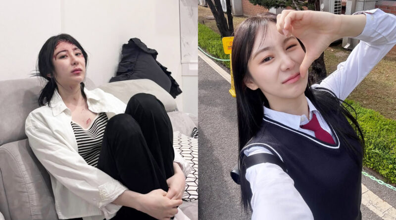 “교복부터 특수 분장까지”… 드라마 ‘사랑의 코딩법: 죽음의 타임 루프’ 비하인드 공개한 이채연