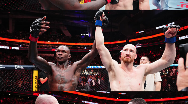 ▲이스라엘 아데산야, 조 파이퍼에 TKO 패 ⓒUFC