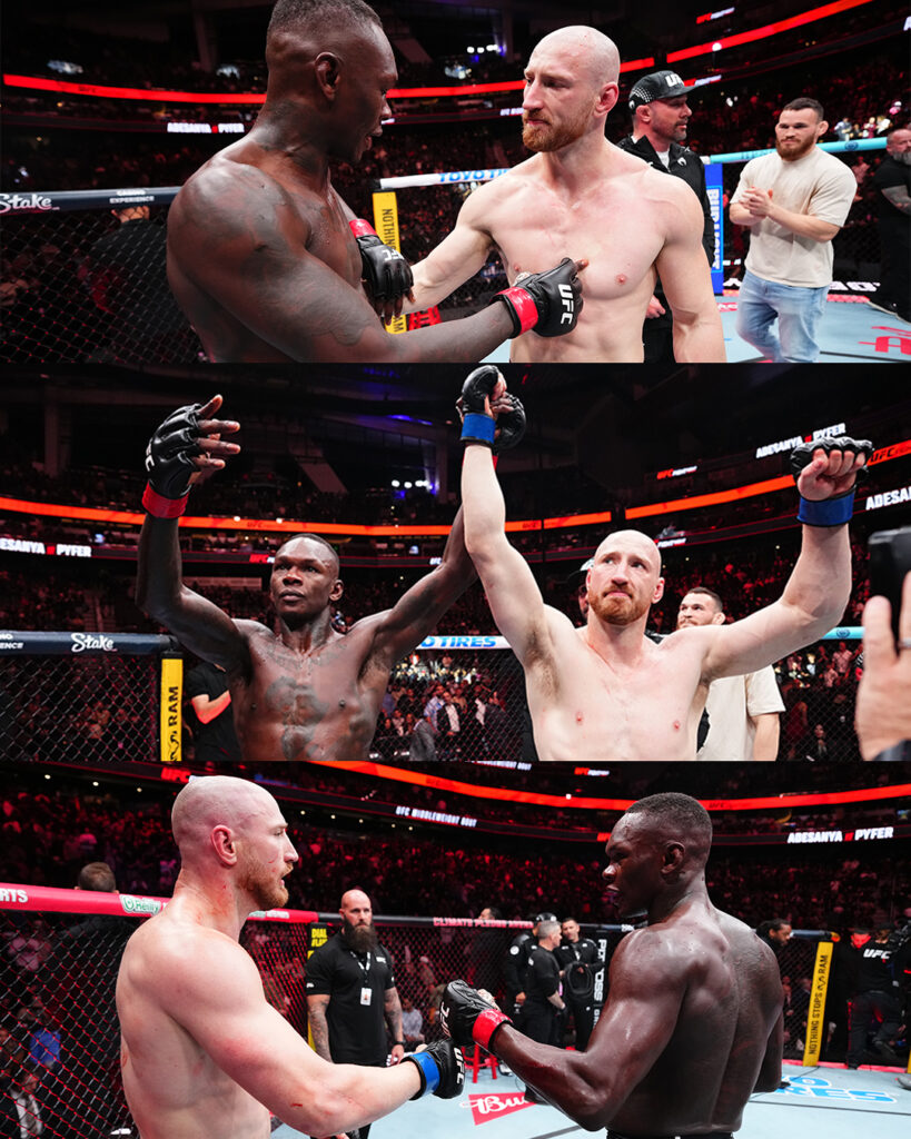 ▲이스라엘 아데산야, 조 파이퍼에 TKO 패 ⓒUFC