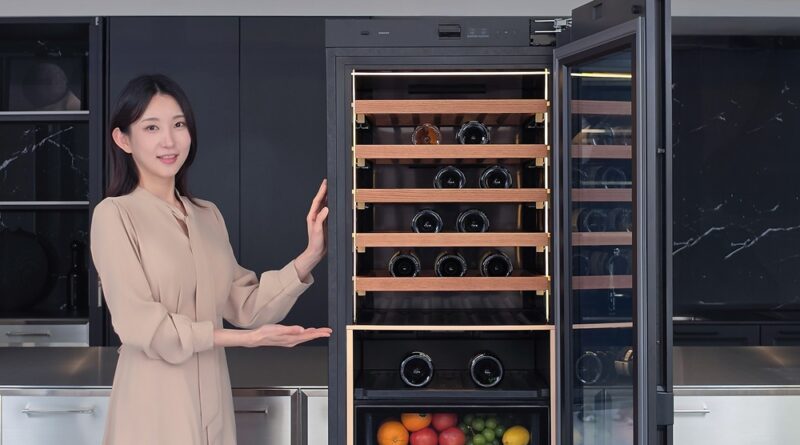 ▲삼성전자, ‘인피니트 AI 와인 냉장고’로 프리미엄 시장 공략 ⓒ삼성전자