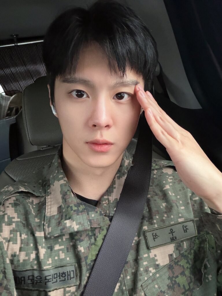 ▲'강나언♥' 김우석, 오늘(3일) 육군 군악대 만기 전역 ⓒ김우석 SNS